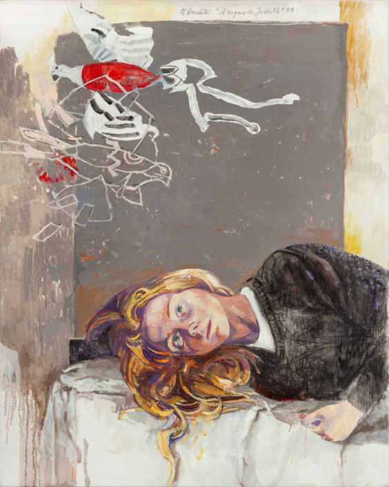 Il sogno di Judith - 1988 olio su tela cm.80x100