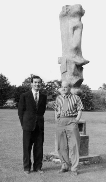 Alberto Venditti con Henry Moore